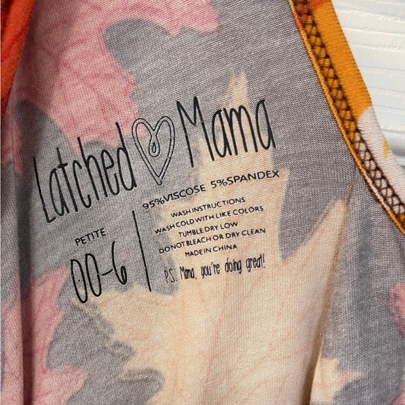 Latched Mama turkey petite nursing romper - Picture 4 of 8